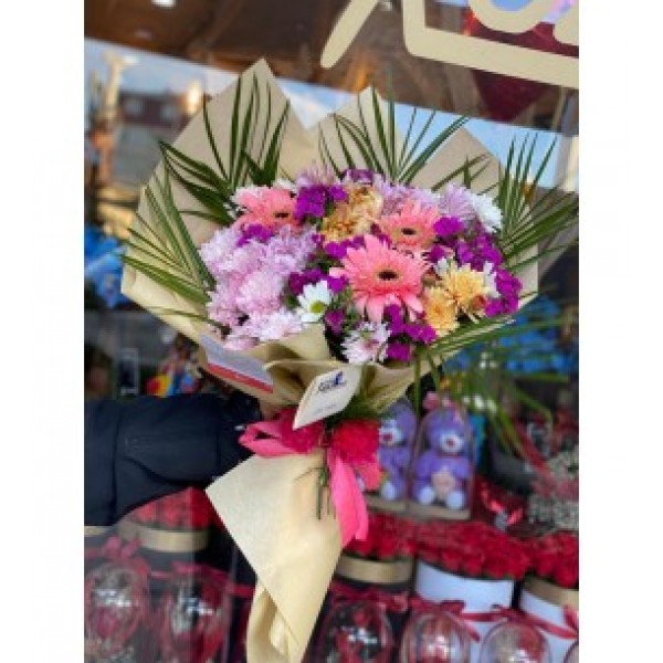 Kasımpatı Gerbera Buket